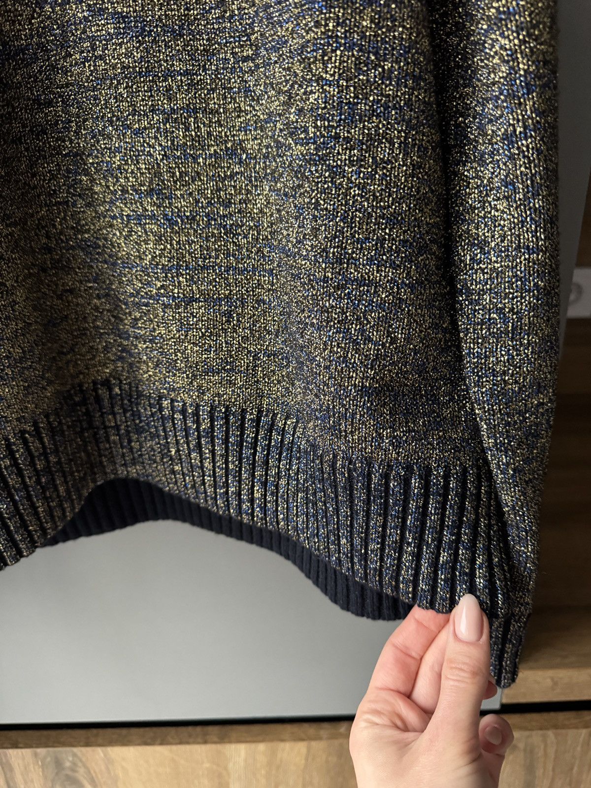 Dries Van Noten Dries Van Noten Wool-Blend Metallic Sweater Size US S / EU 44-46 / 1 - 3 Thumbnail