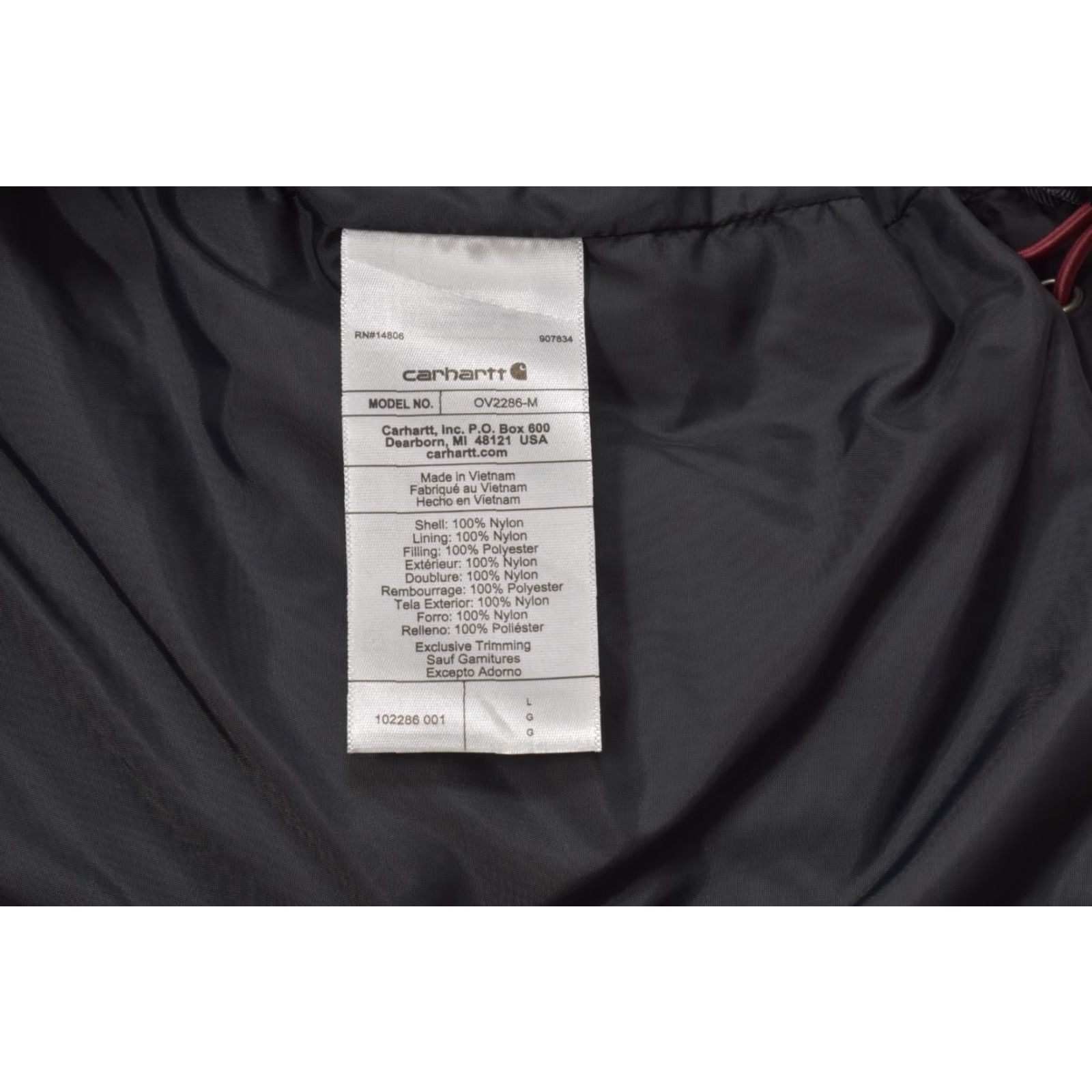 Carhartt Carhartt Rain Defender Relaxed Fit Insulated Vest Black Mens Size Large Logo Vest Size US L / EU 52-54 / 3 - 8 Thumbnail
