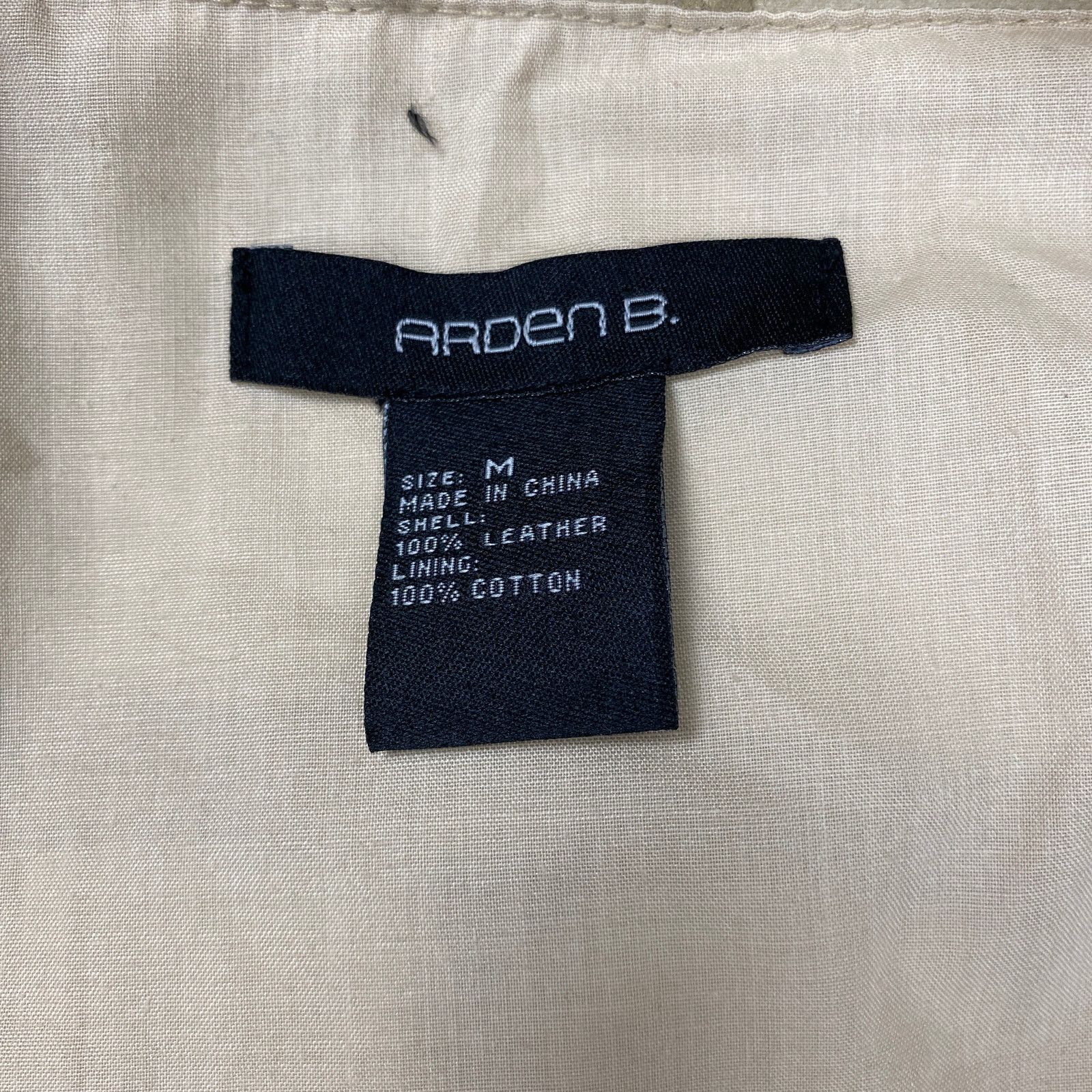 Vintage Arden B Tan Suede Leather Tailored Handkerchief Hem Jacket Size M / US 6-8 / IT 42-44 - 10 Thumbnail