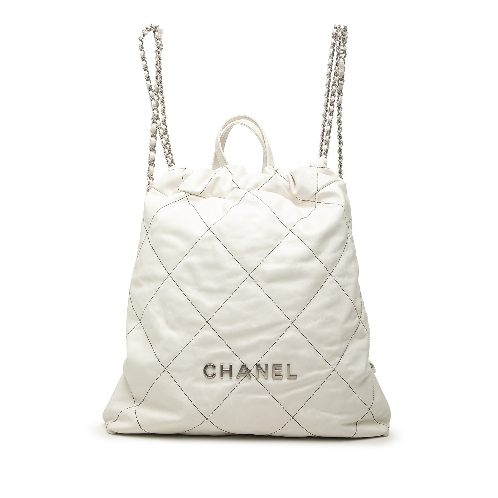 Chanel Large Quilted Shiny Calfskin 22 Backpack Size ONE SIZE - 1 Thumbnail