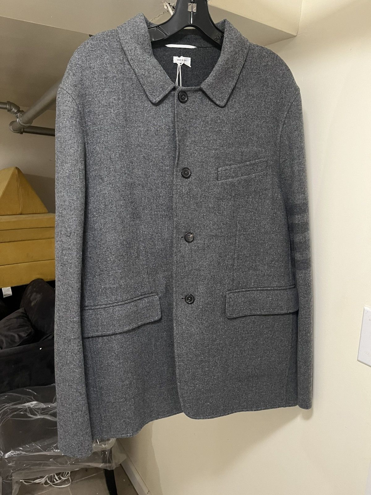 Thom Browne Thom Browne 4 Bar Unconstructed Sport Jacket Sz 4 Size US XL / EU 56 / 4 - 1 Thumbnail