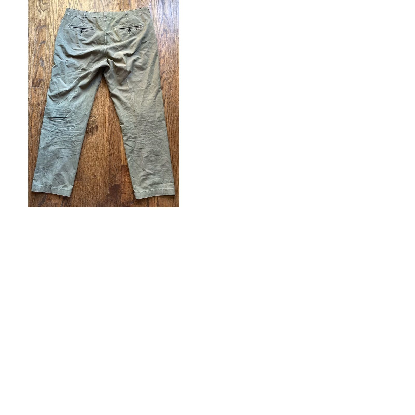 Billy Reid Billy Reid Pants Mens 33 Chino Olive Green Twill Cotton Military Made In Peru Size US 33 - 9 Thumbnail