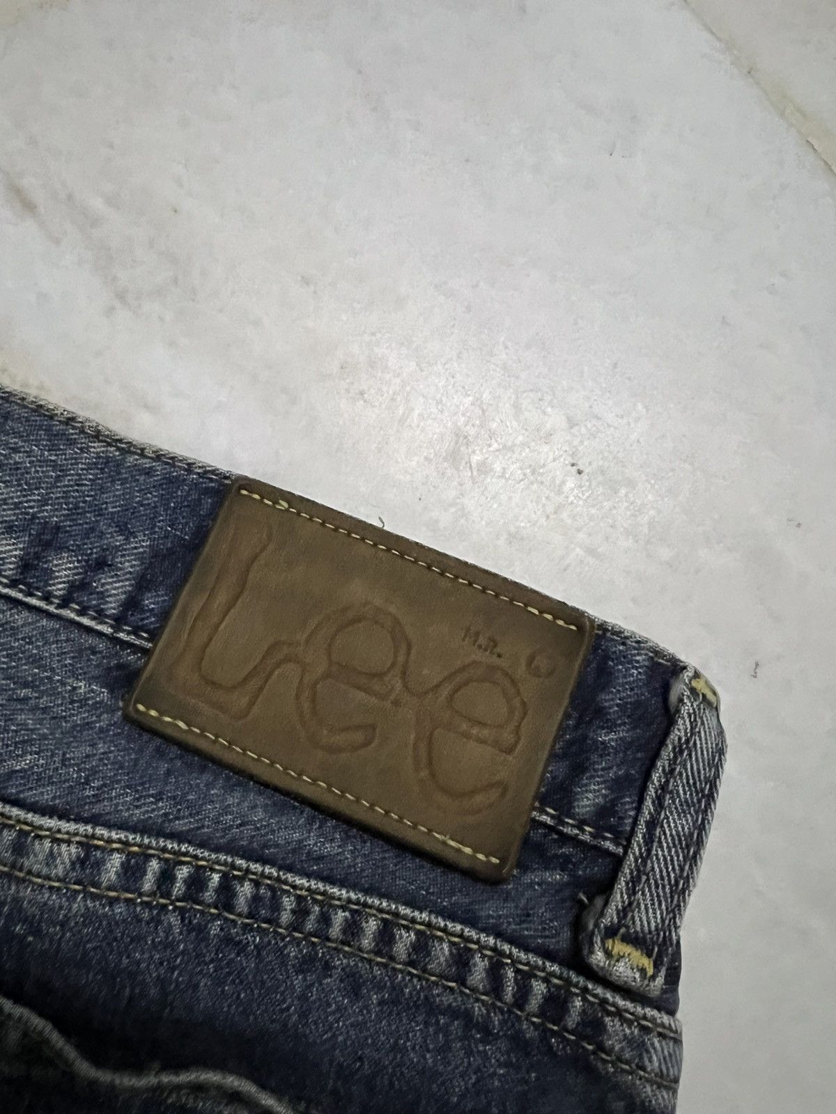 Japanese Brand 💥Baggy💥Vintage Lee Rider Selvedge Zipper Talon Washed Jean Size US 28 / EU 44 - 17 Thumbnail