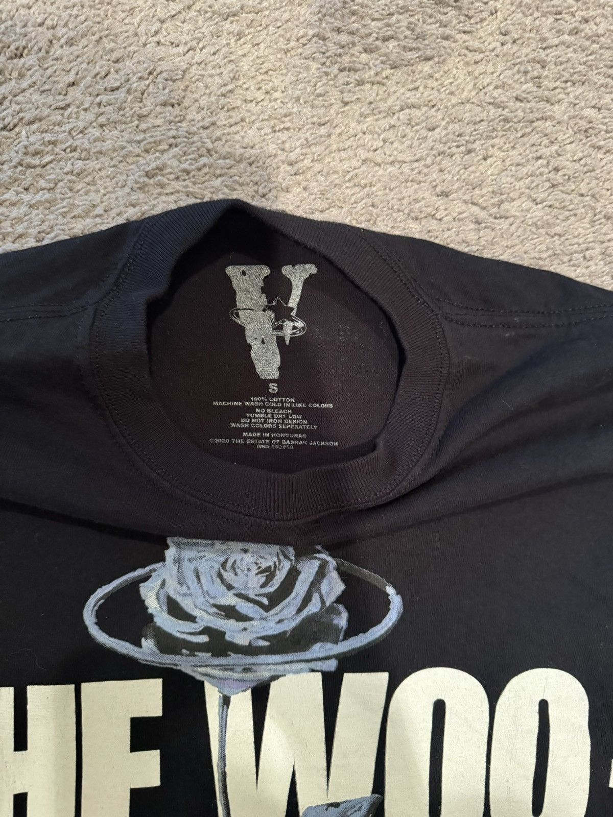 Vlone Pop Smoke x Vlone The Woo T-Shirt Black | Grailed
