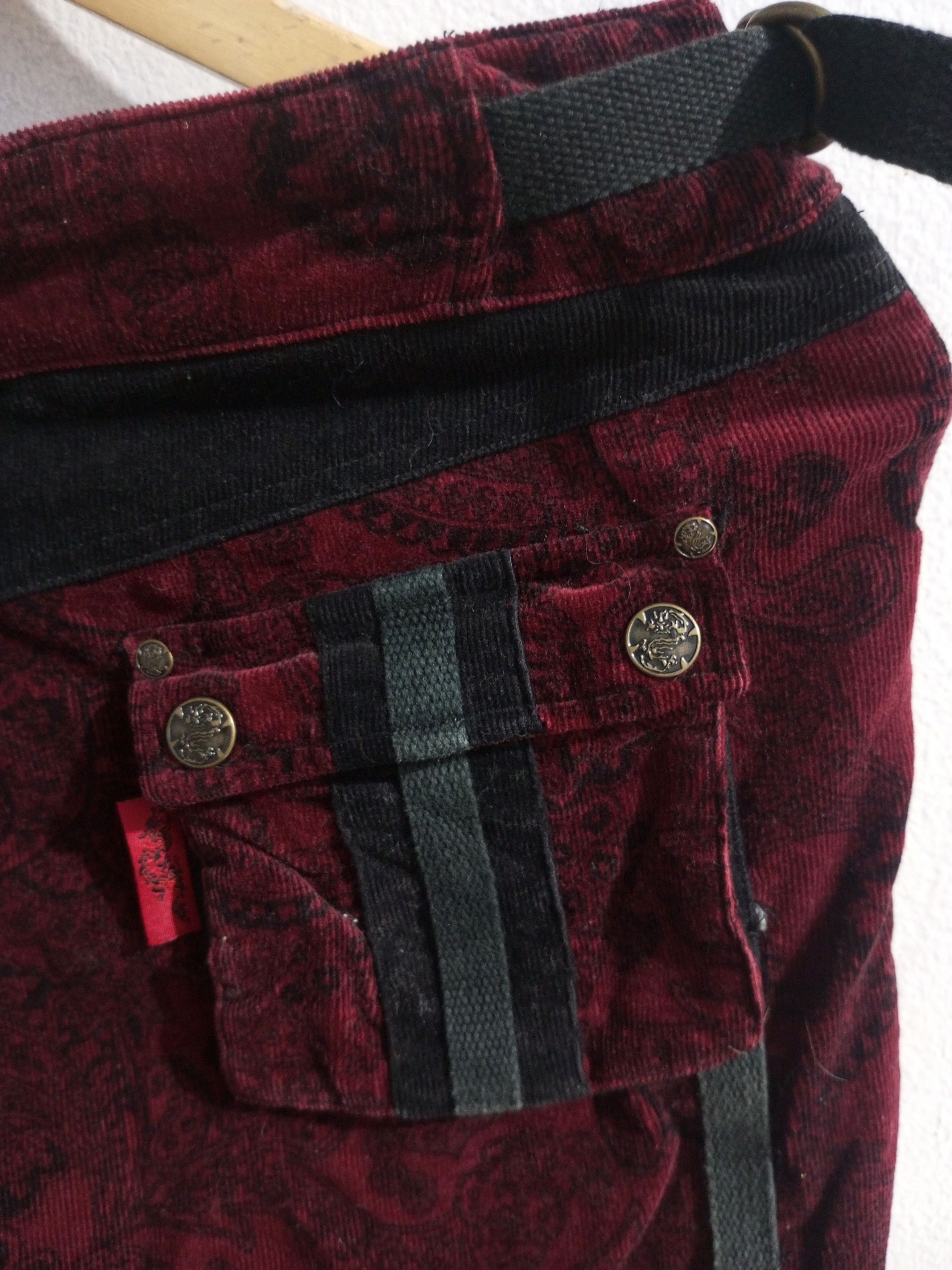 20471120 Vintage hikozoh ozz on bondage corduroy punk short Size US 29 - 8 Thumbnail