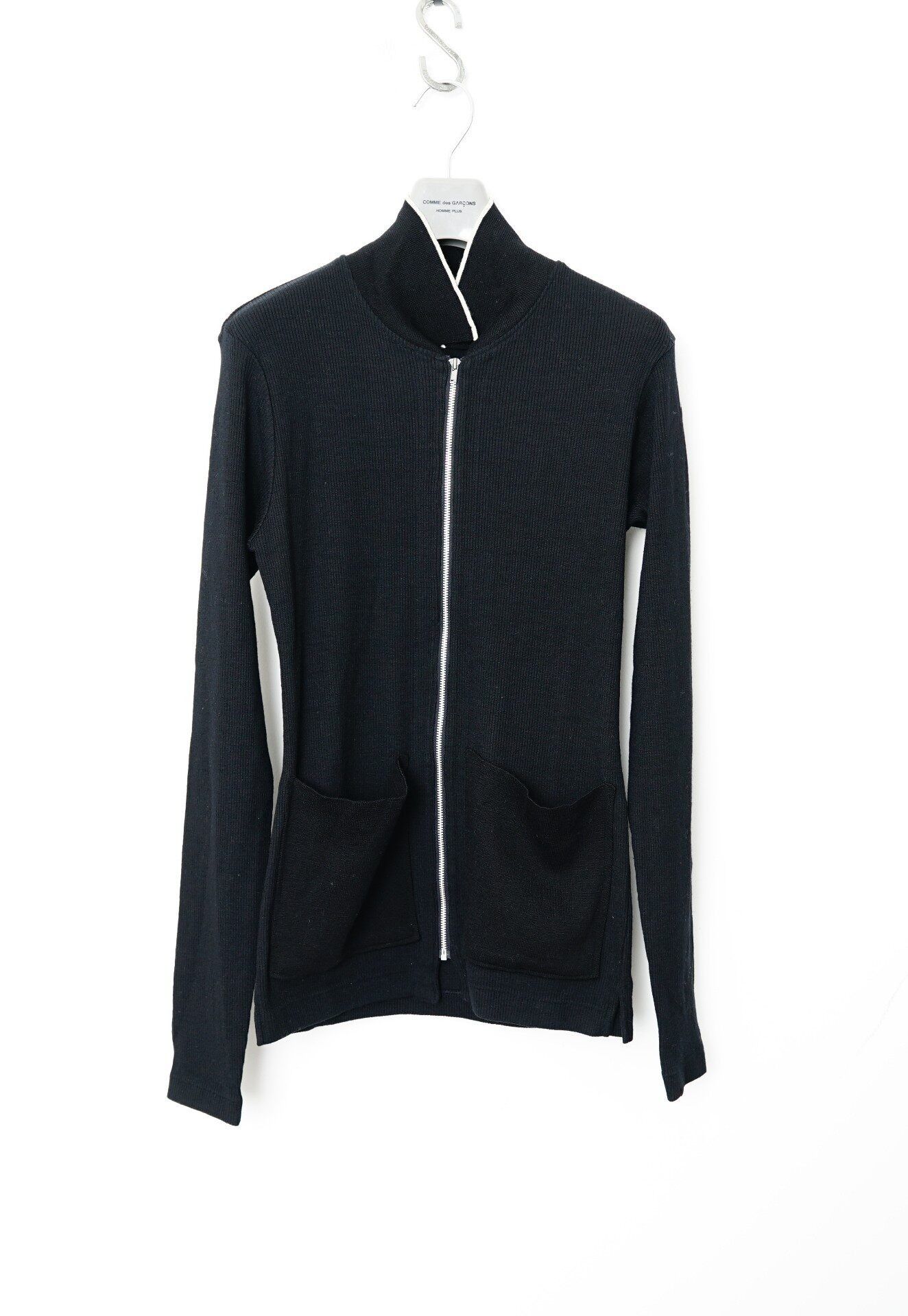 Y's for Men × Yohji Yamamoto Ys For Men 80s Grey V-Neck Wool Knit