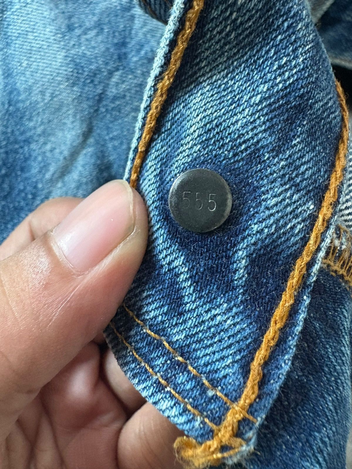 Levi's Vintage 90s Levis 501 Big E Selvedge Distress Baggy Jeans Size US 29 - 6 Thumbnail