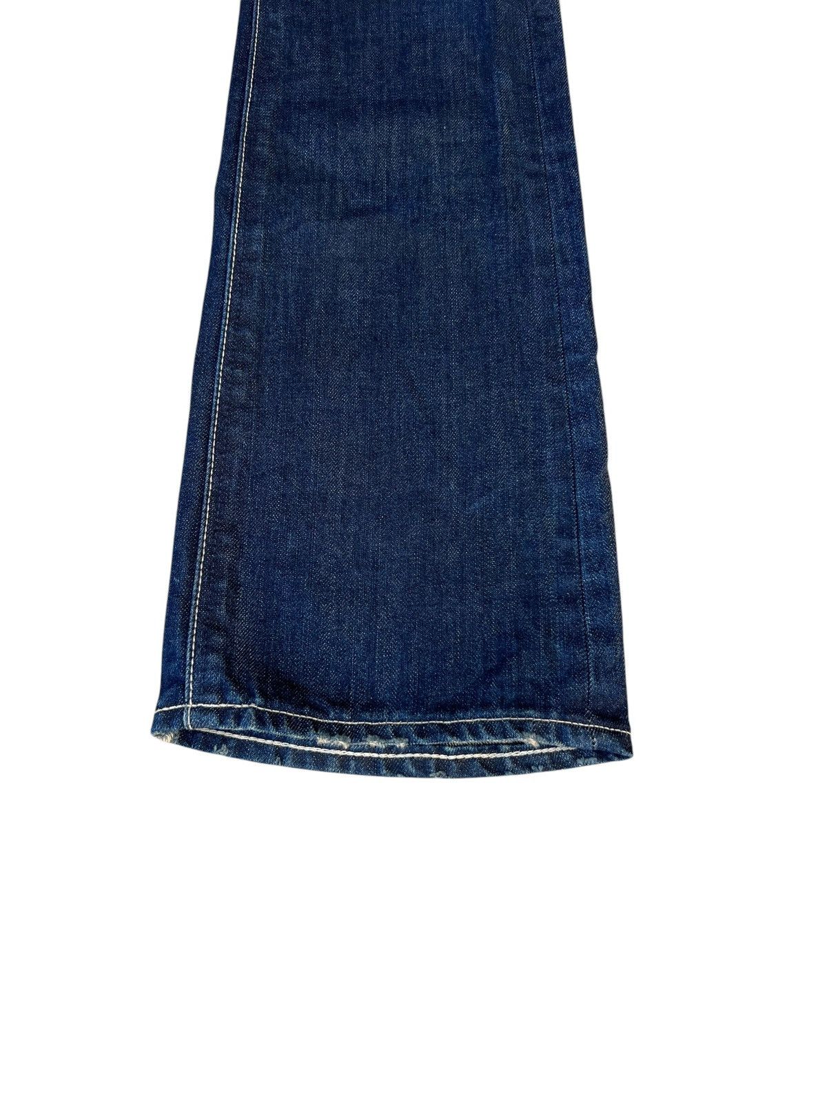 If Six Was Nine × Le Grande Bleu (L.G.B.) × Murder License Clawmark Waxed Denim Murder License Flare Jeans Size US 29 - 13 Thumbnail