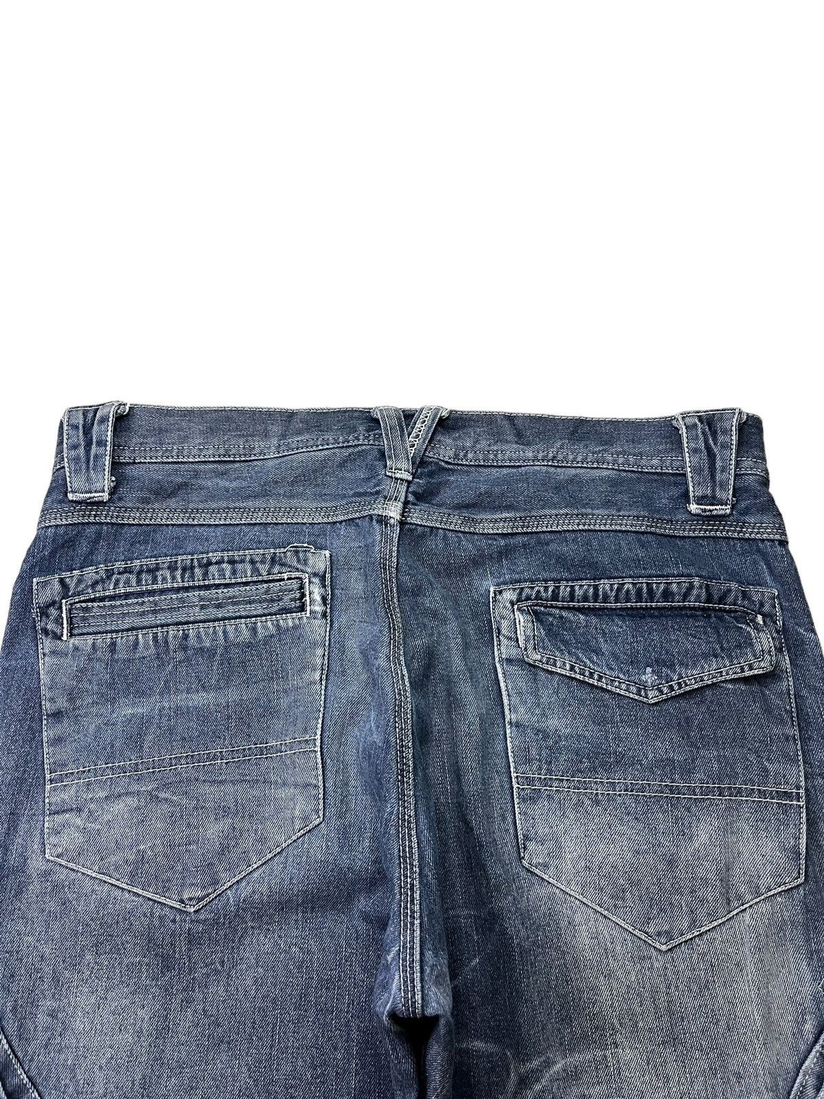Japanese Brand Vintage Japanese Brand Tactical Cargo Loose Jeans Size US 34 / EU 50 - 8 Thumbnail