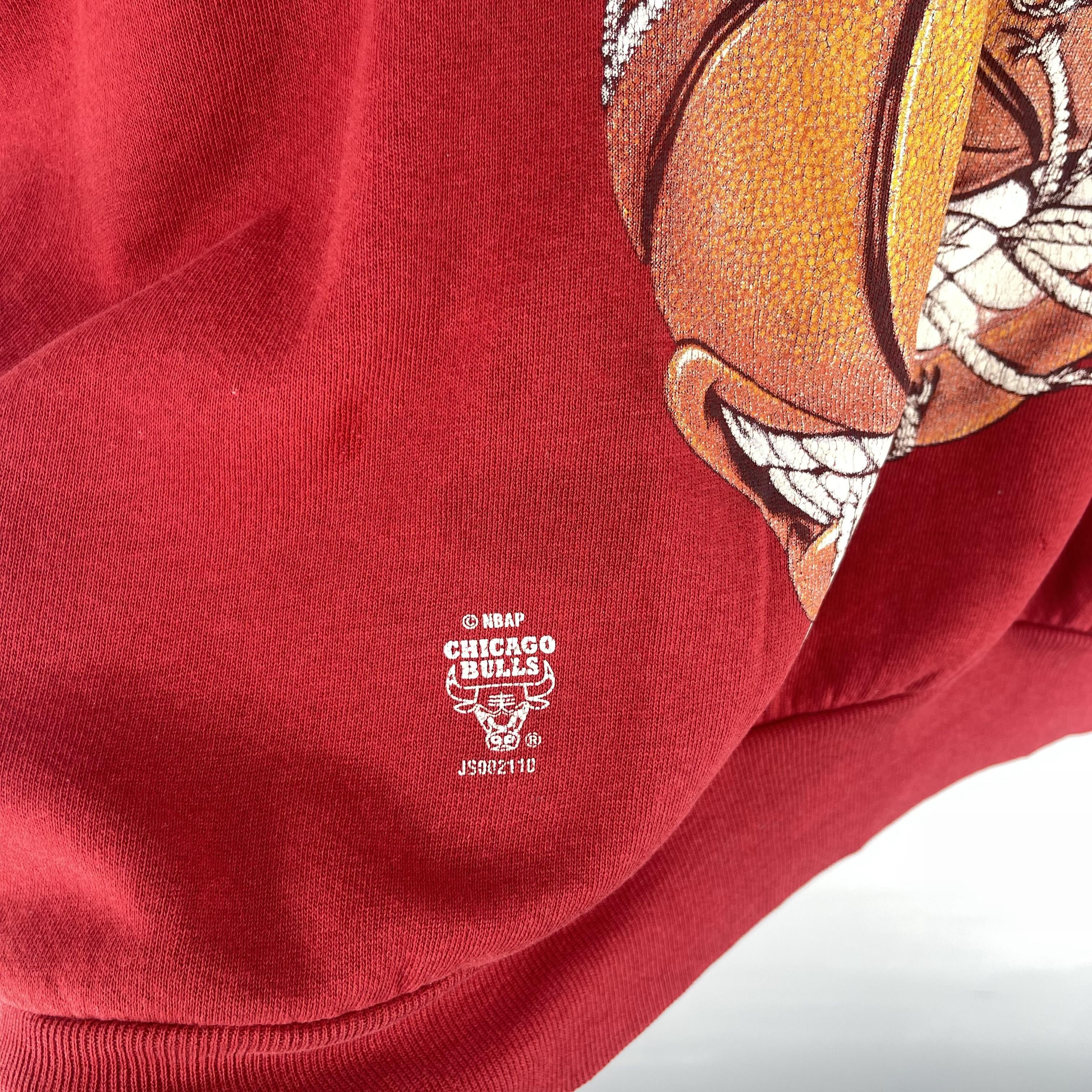 NBA Vintage 90s CHICAGO BULLS Distressed Sweatshirt Size US XXL / EU 58 / 5 - 8 Thumbnail