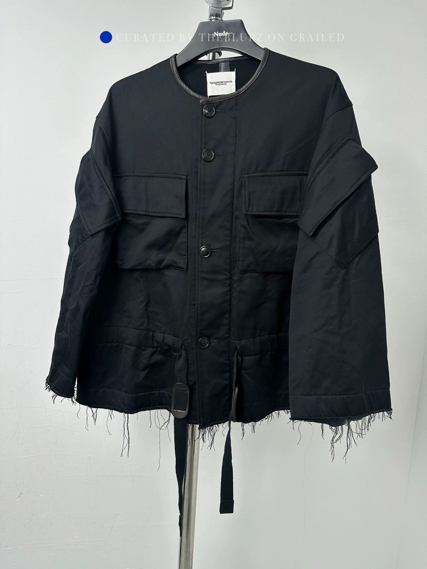 Takahiromiyashita The Soloist. 4-Pocket Wool Jacket with Sheepskin Trim Size US M / EU 48-50 / 2 - 1 Thumbnail