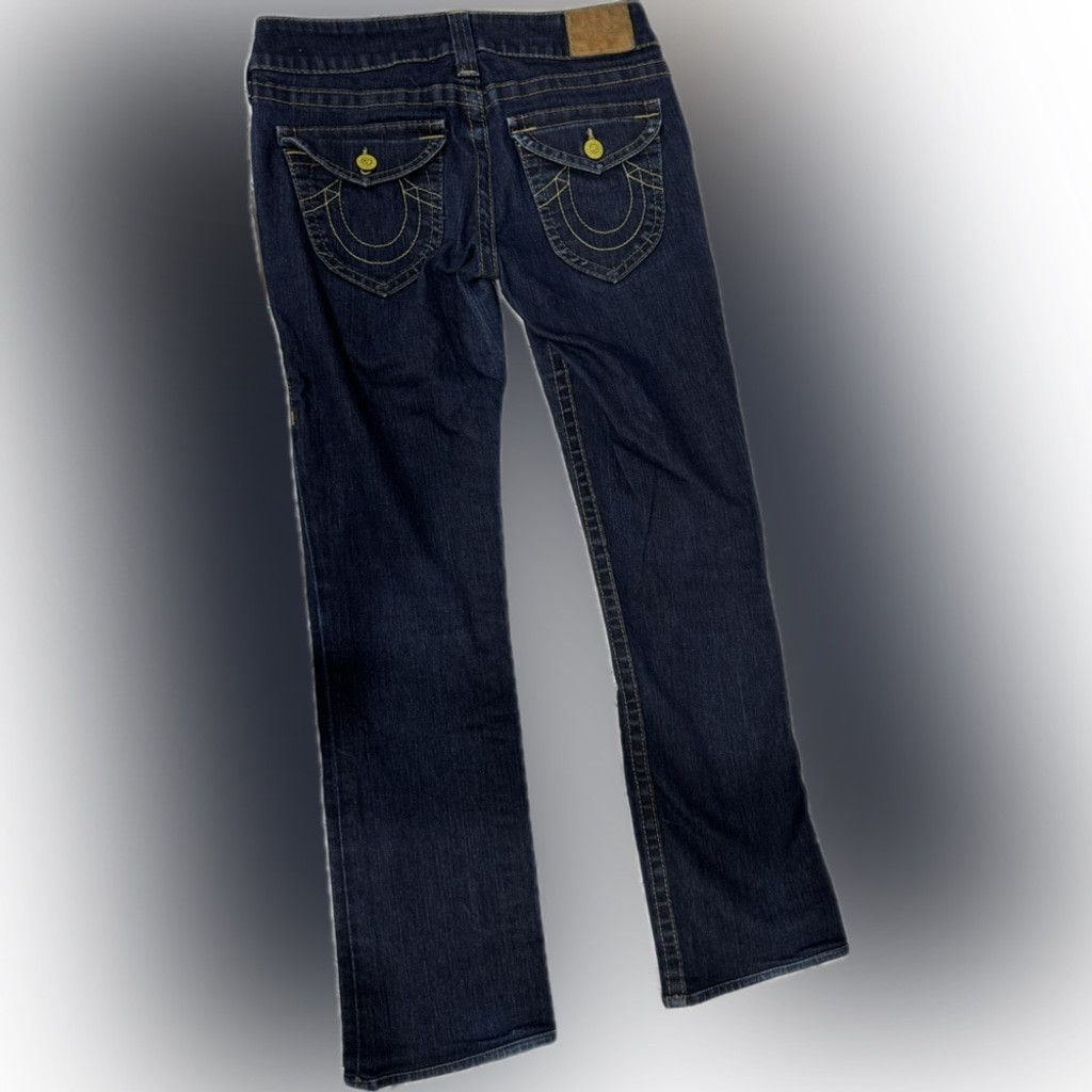 True Religion True Religion Y2K Women's Jeans–Big-T Flap Pockets Low-Rise Size 28" / US 6 / IT 42 - 3 Thumbnail