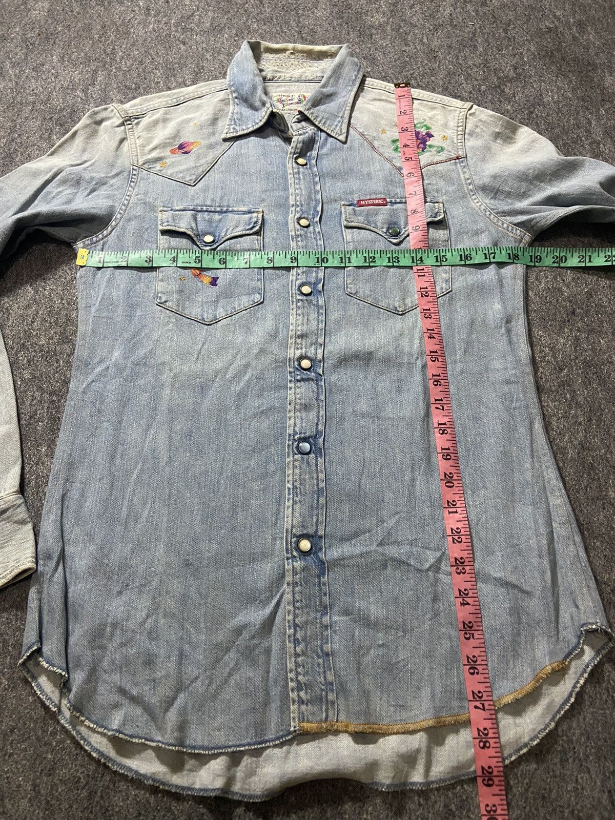 Hysteric Glamour × Japanese Brand Vintage hysteric glamour denim shirt women Size M / US 6-8 / IT 42-44 - 9 Thumbnail
