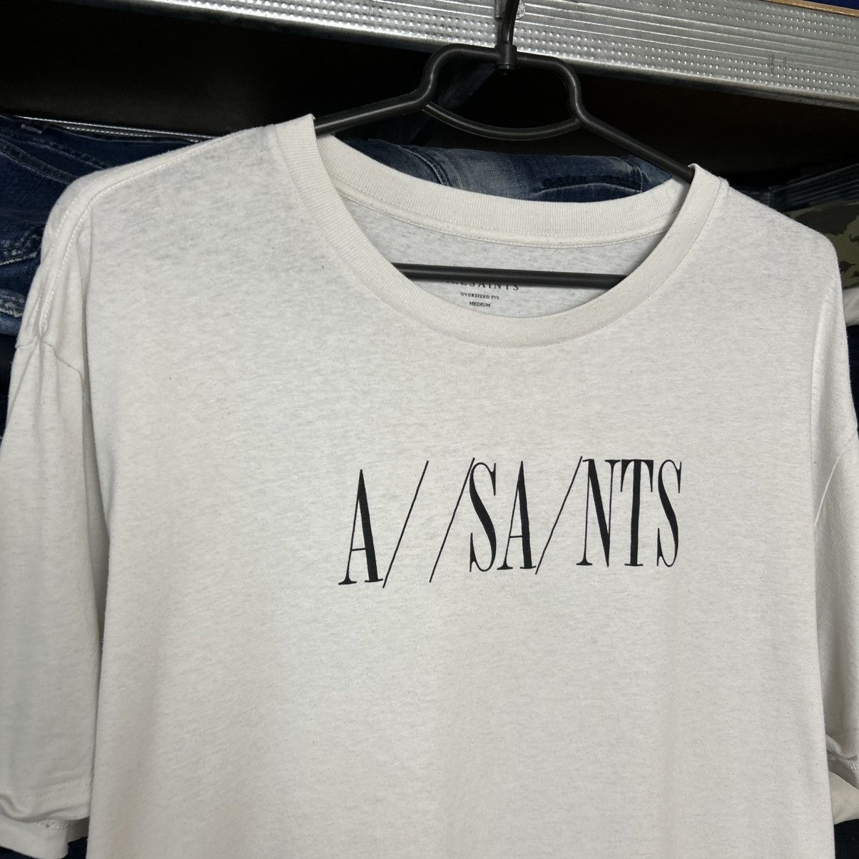 Allsaints Designer Allsaints Big logo streetwear y2k tee size M Size US M / EU 48-50 / 2 - 2 Thumbnail