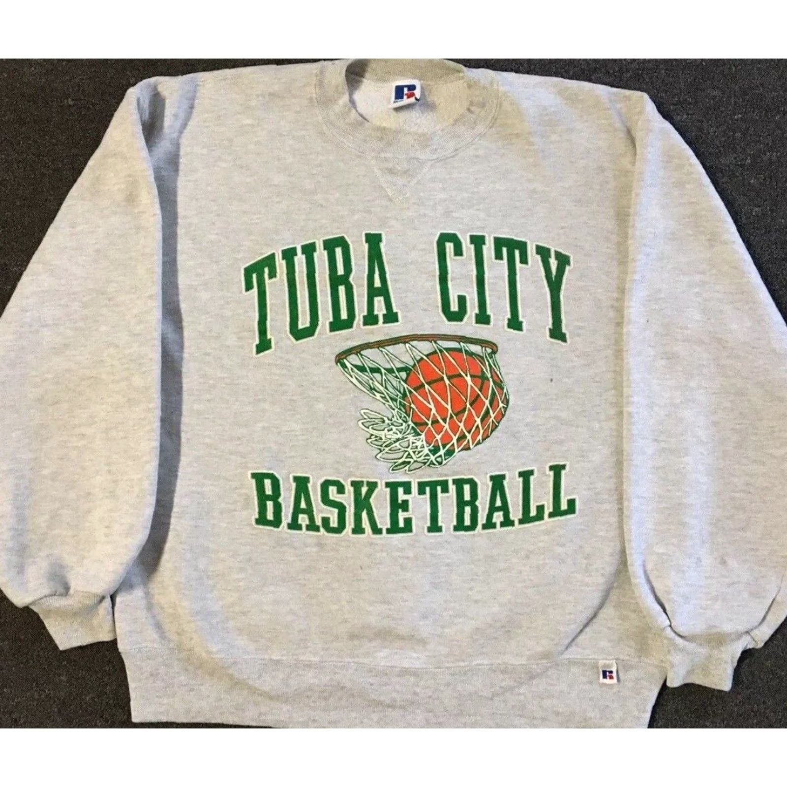 Russell Athletic VINTAGE Russell Athletic Tuba City Basketball Faded Sweatshirt M Arizona State University Gray Pullover Hoodie Men 90s Sports Tracks Track & Field Size US M / EU 48-50 / 2 - 2 Thumbnail