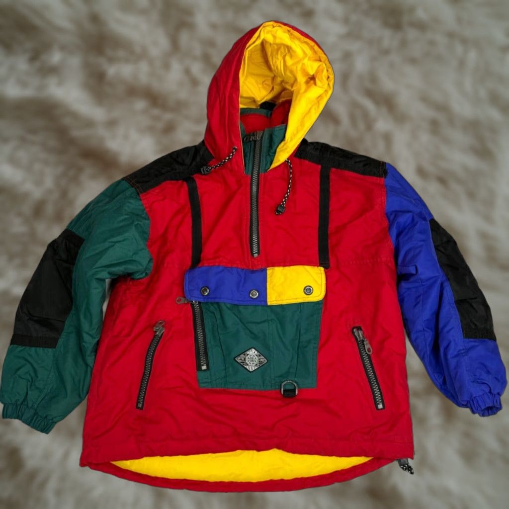 Vintage Vintage Jupa Sports Womens Hooded Jacket Sz 14 Red Nylon 1/4 Zip Pullover Hoodie Ladies Medium Red Nylon 14 Womens Hoodie Size XL / US 12-14 / IT 48-50 - 1 Thumbnail