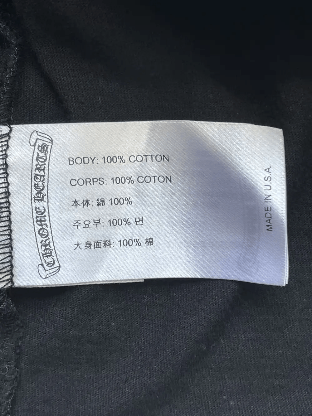 Chrome Hearts Chrome Hearts Hong Kong Exclusive Horseshoe Black Tee Size US L / EU 52-54 / 3 - 7 Thumbnail
