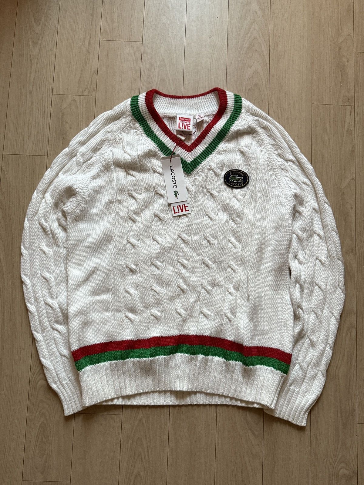 Lacoste × Supreme Lacoste Tennis Sweater Size US M / EU 48-50 / 2 - 1 Thumbnail