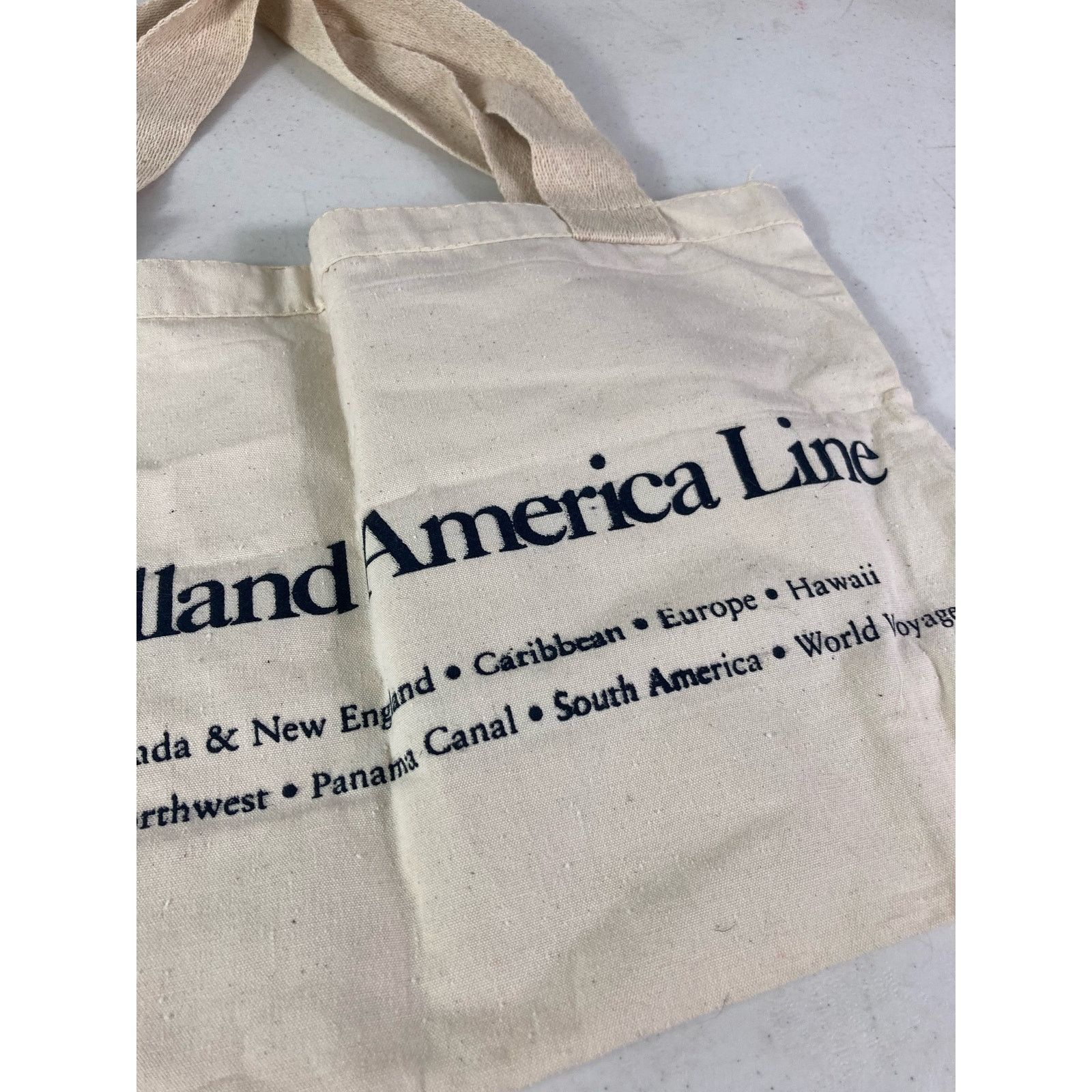 Other Vintage Tote Bag Holland America Travel Line Carry Adult Size ONE SIZE - 6 Thumbnail