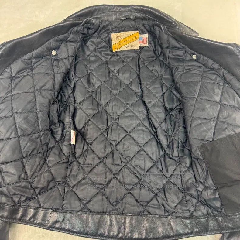 Schott Schott Cable-stayed leather jacket, heavy cowhide Size US XXS / EU 40 - 2 Thumbnail
