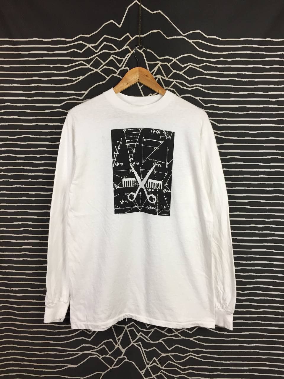 Vintage Vtg 80s 90s Theory of Haircuts Made In Usa Long Sleeve Tee Size US M / EU 48-50 / 2 - 2 Thumbnail