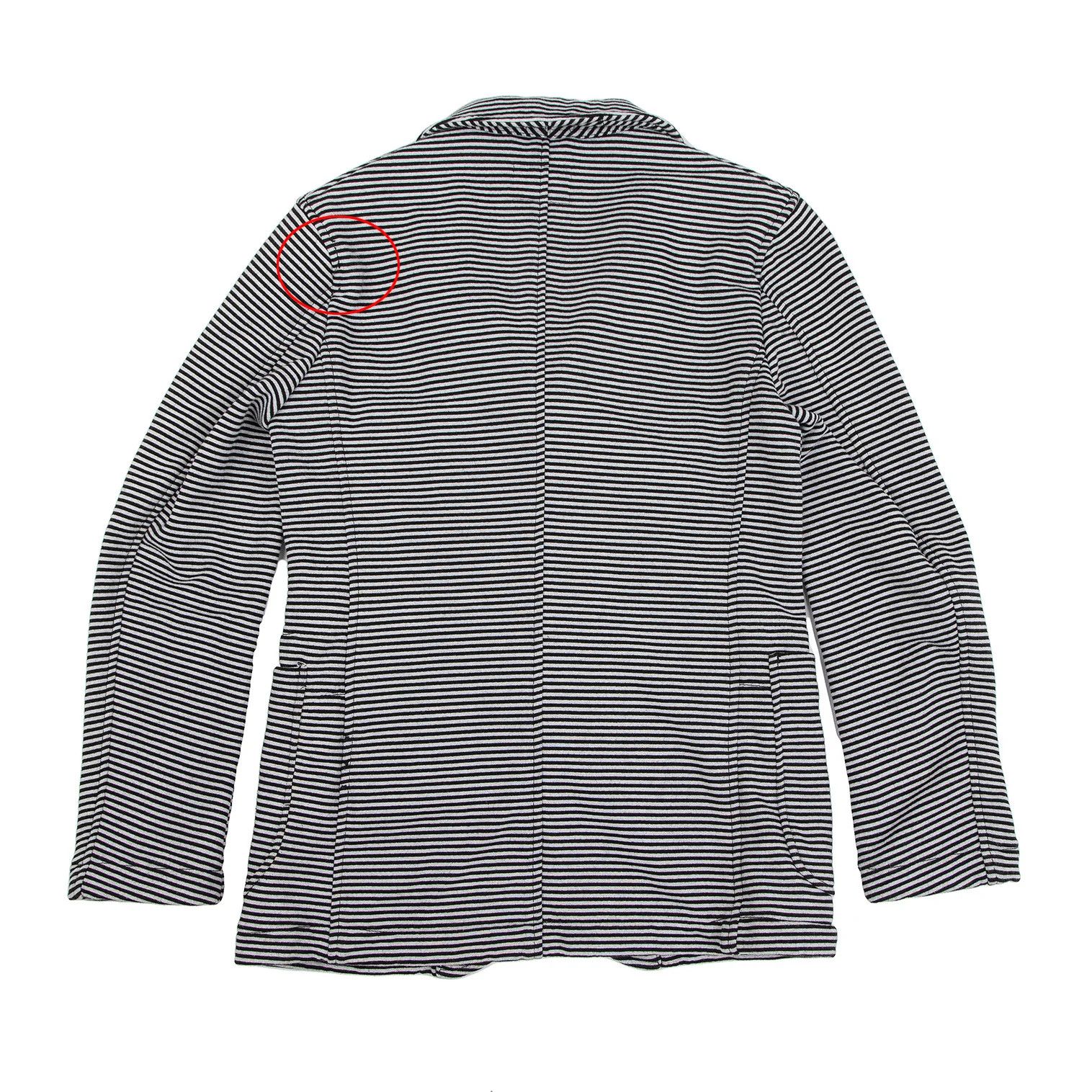 Engineered Garments Cotton-Polyester Striped Sweat Jacket in Gray and Black, XS Size US XS / EU 42 / 0 - 14 Thumbnail