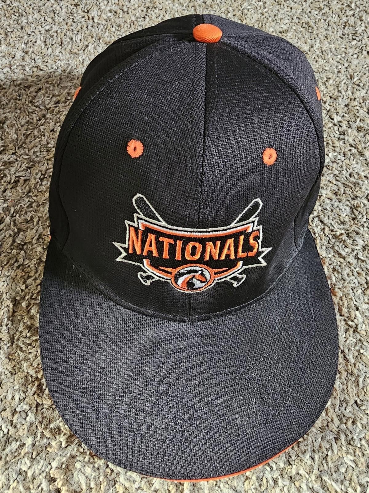 Designer The Youth Baseball Nationals Snapback Hat Black Embroidered Size ONE SIZE - 2 Thumbnail
