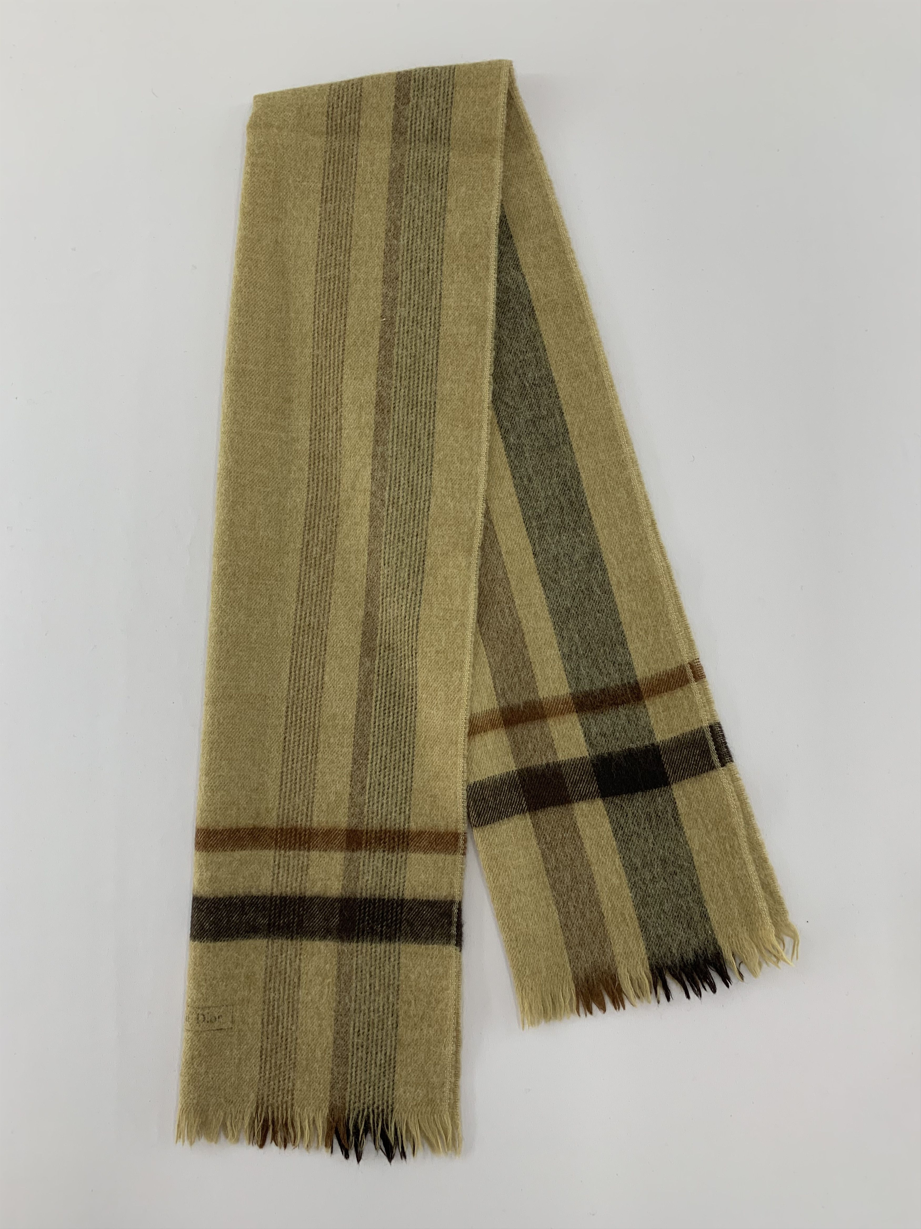 Christian Dior Monsieur Christian Dior Scarf Wool Muffler Neck Wrap BL5148 Size ONE SIZE - 1 Thumbnail