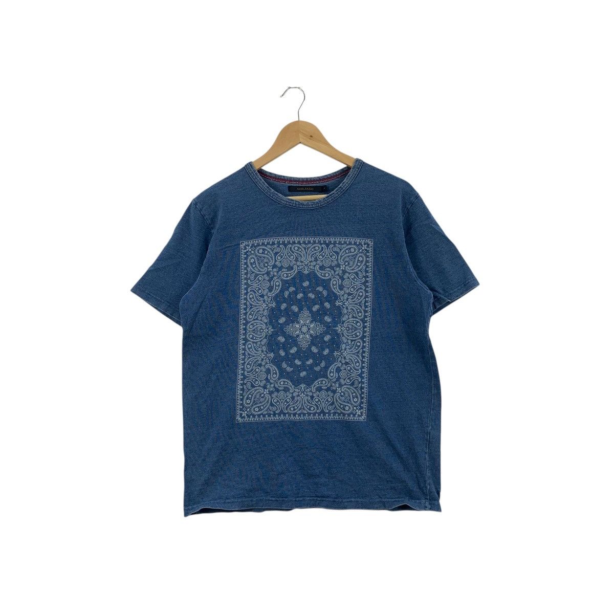 Ciaopanic CIAO PANIC JAPAN Paisley Natural Pure Indigo Tee Shirt Top Size L / US 10 / IT 46 - 1 Thumbnail