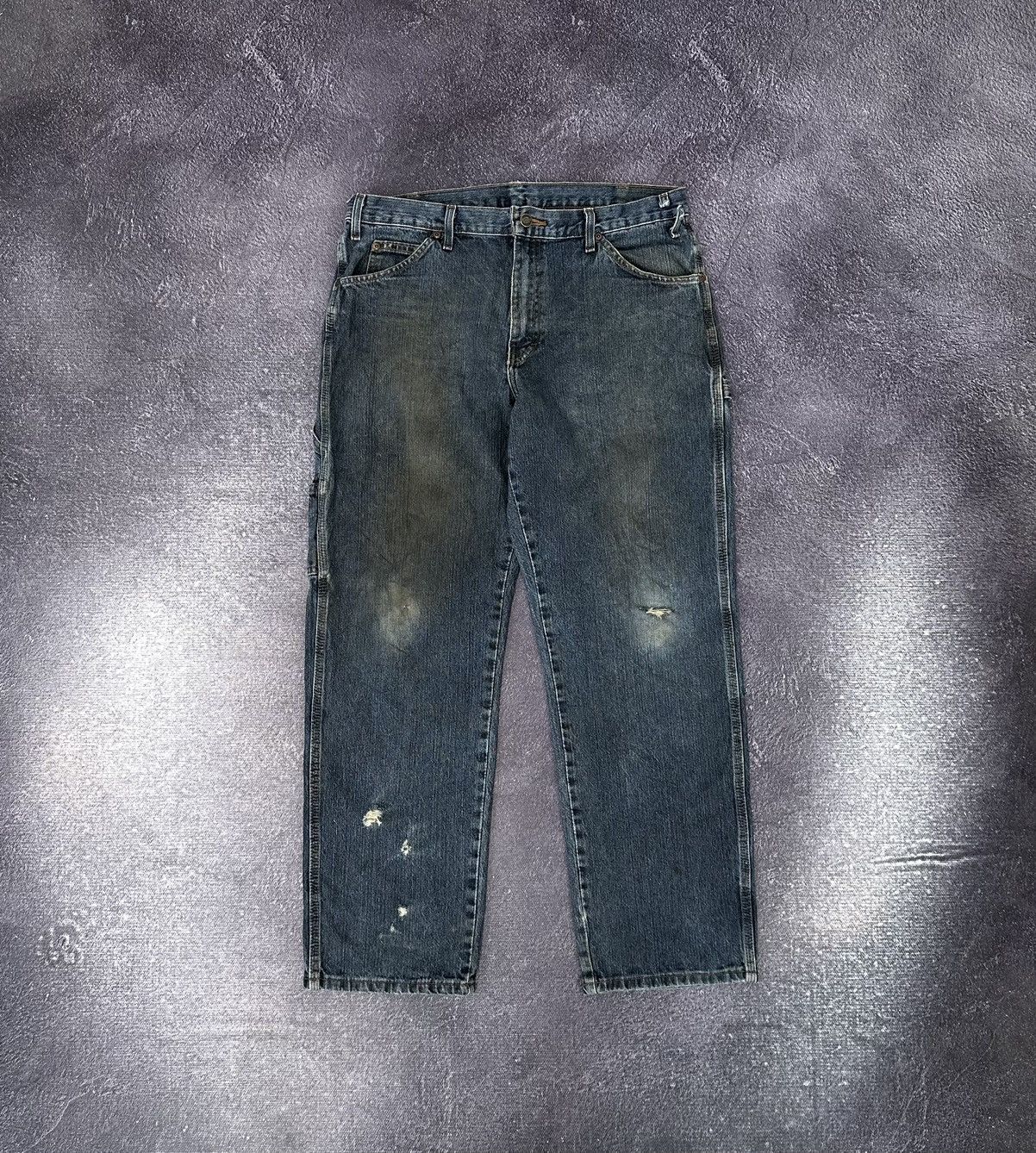 Dickies Vintage Dickies Distressed Denim USA Baggy Opium Work Pants Size US 34 / EU 50 - 2 Thumbnail