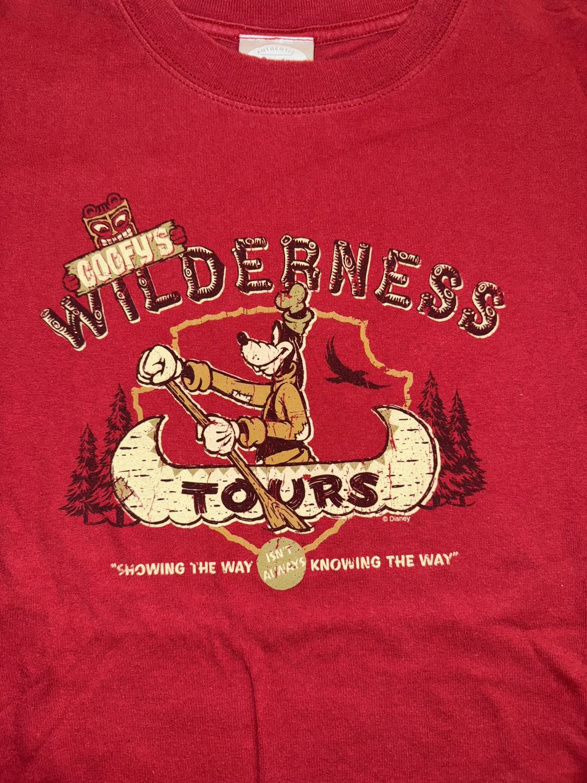 Disney × Vintage Vintage Disney Store Goofy’s Wilderness Tours Red Tee Size US L / EU 52-54 / 3 - 2 Thumbnail
