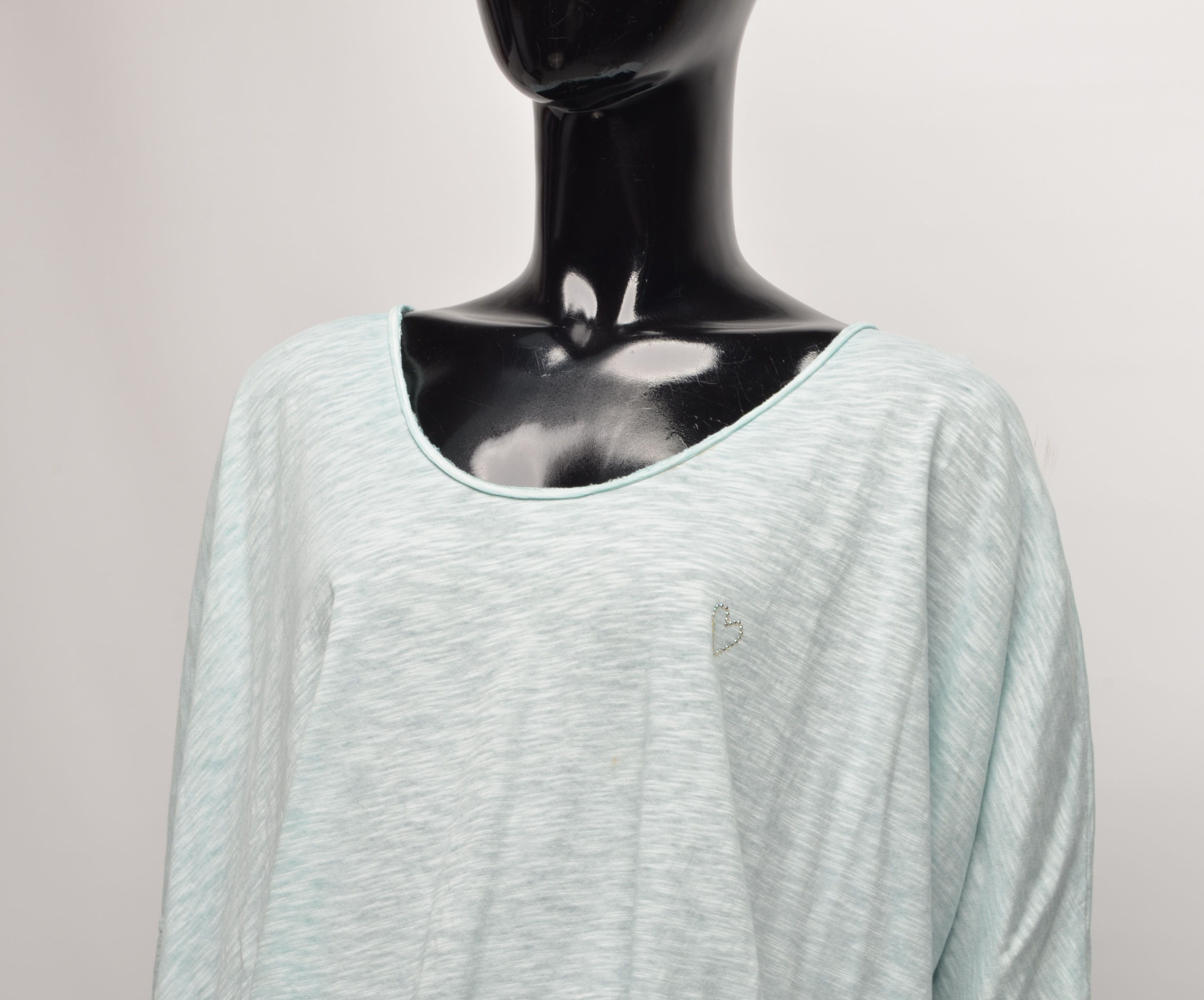 Zadig & Voltaire Zadig & Voltaire Oversized Flared Light Blue T-shirt Top Size XS / US 0-2 / IT 36-38 - 2 Thumbnail