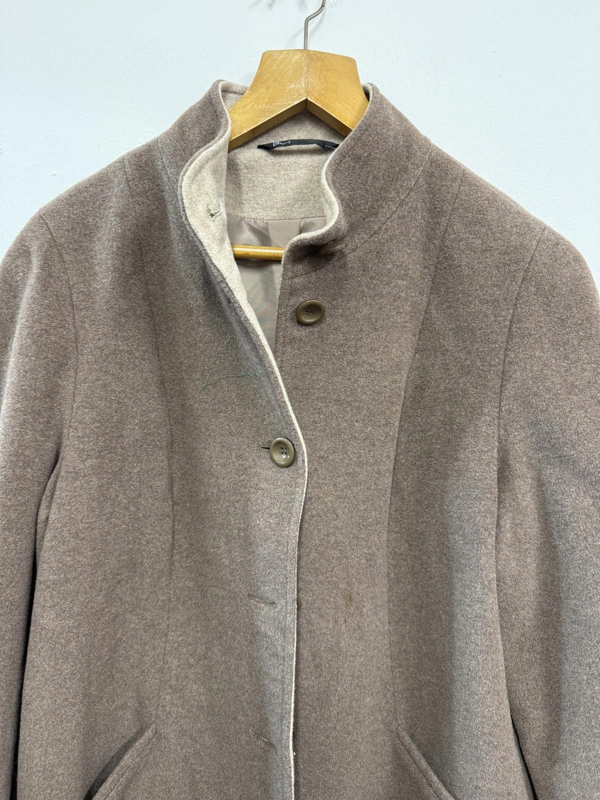 Other BHS Taupe Wool Blend Coat Size UK 16 EUR 44 Size XL / US 12-14 / IT 48-50 - 4 Thumbnail