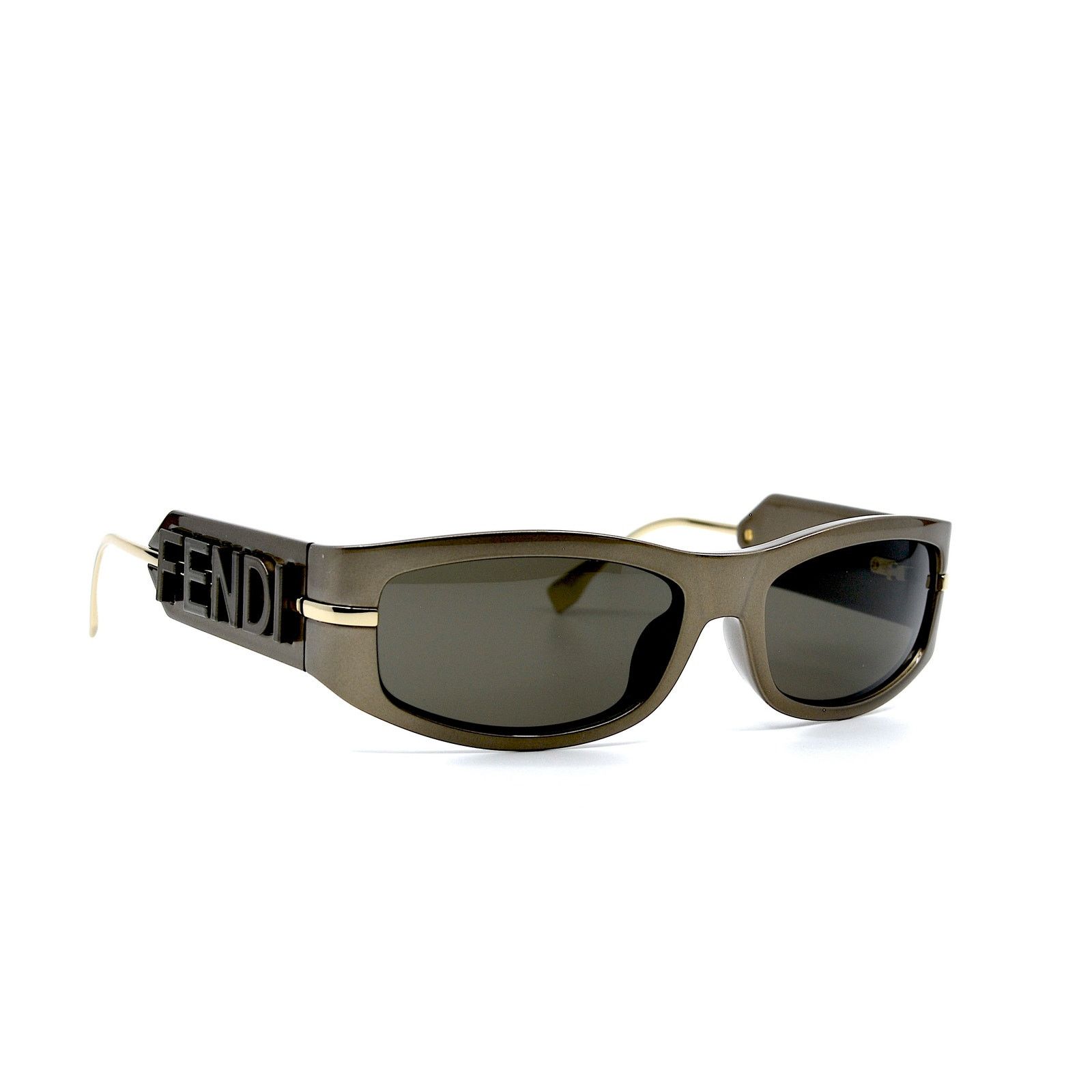 Fendi NEW FENDI FE40120I 45E SHINY BROWN AUTHENTIC SUNGLASSES Size ONE SIZE - 2 Thumbnail