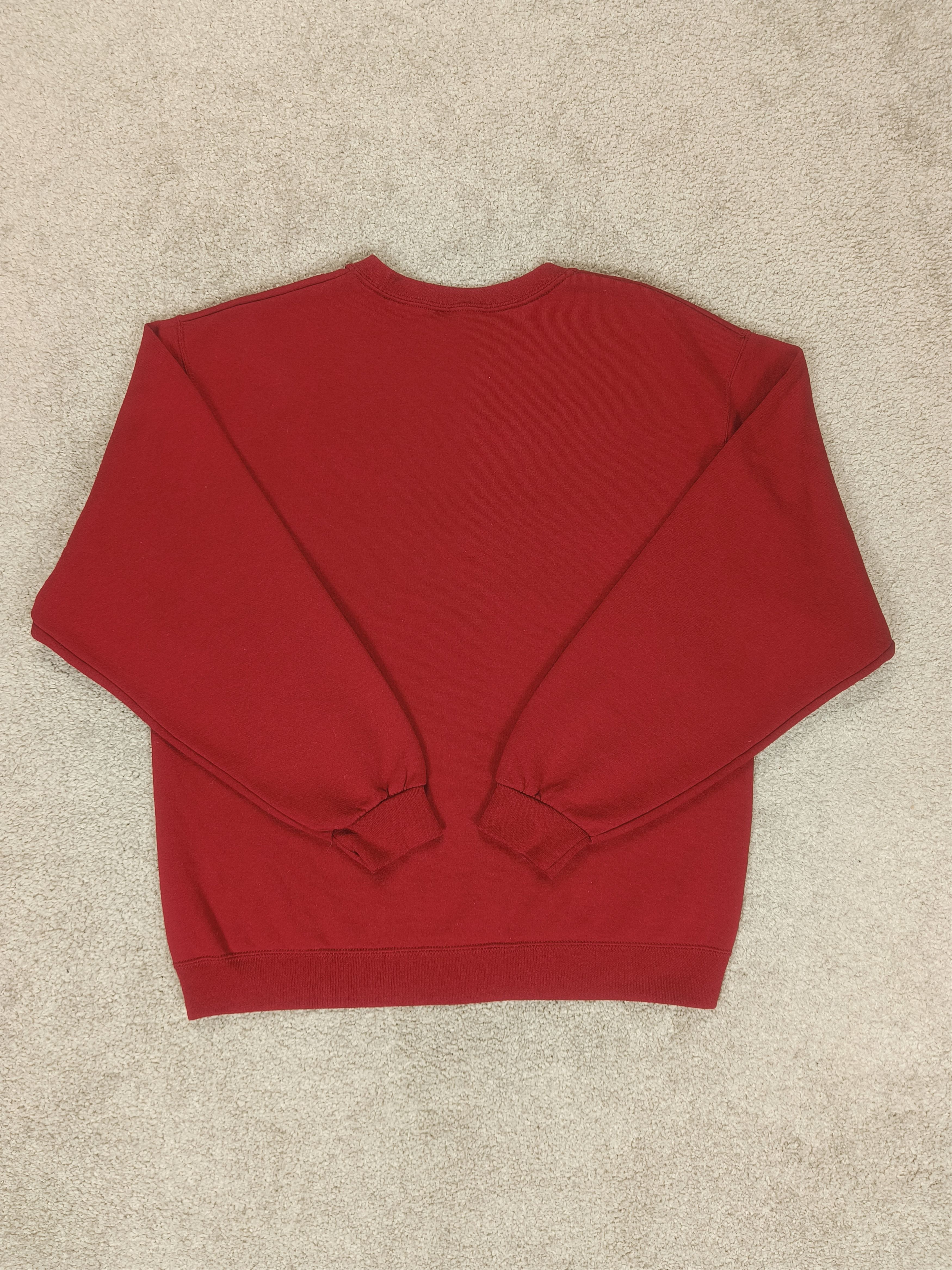 Jerzees Jerzees 90s Cardinal Birds Winter Scene Graphic Sweatshirt Size L / US 10 / IT 46 - 4 Thumbnail