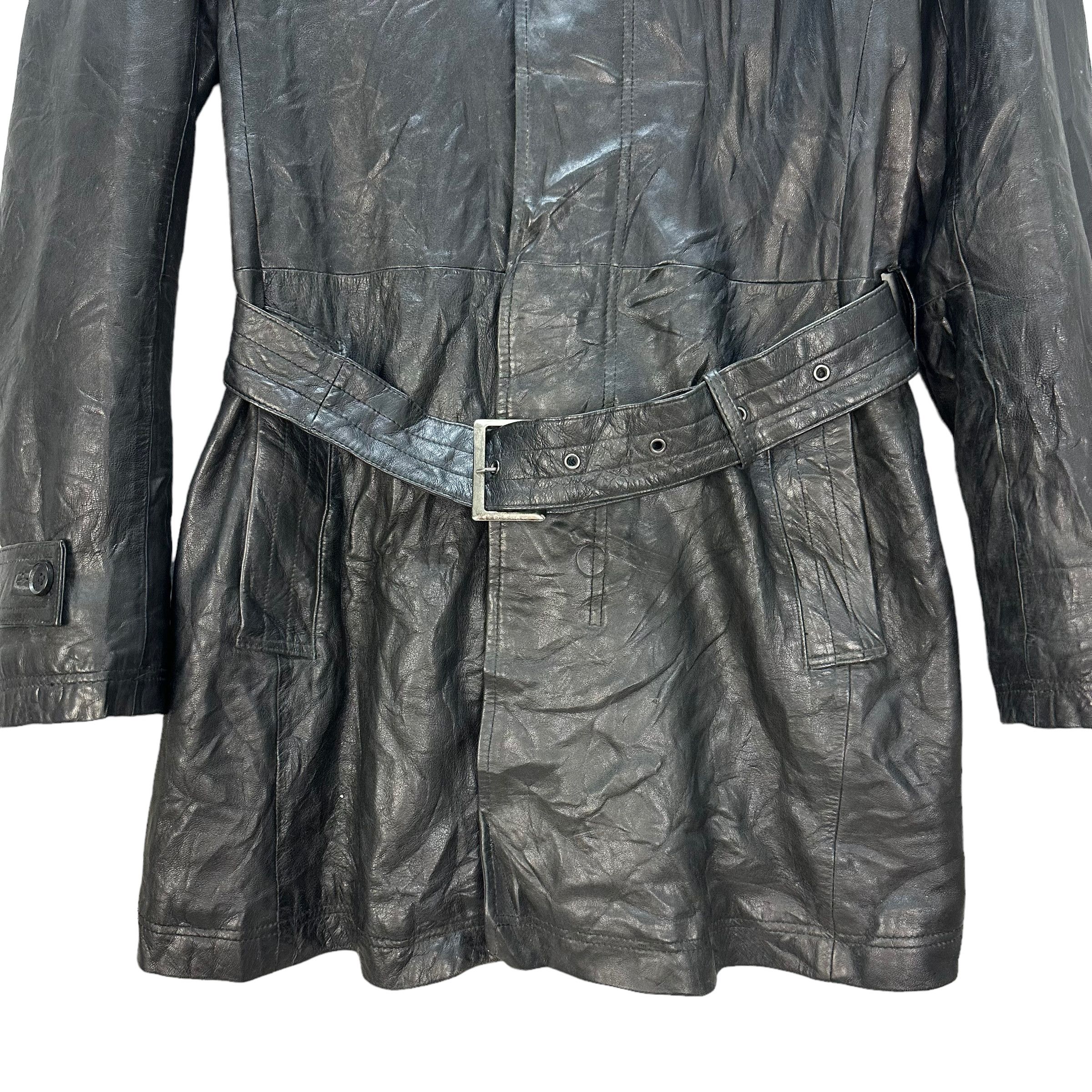 Tornado Mart TORNADO MART POLY OVERCOAT / TRENCH COAT #8750-024 Size L / US 10 / IT 46 - 4 Thumbnail