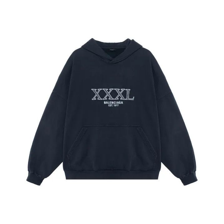 Balenciaga Balenciaga FW22 Black Logo Long Sleeve Hoodie Size US M / EU 48-50 / 2 - 1 Thumbnail