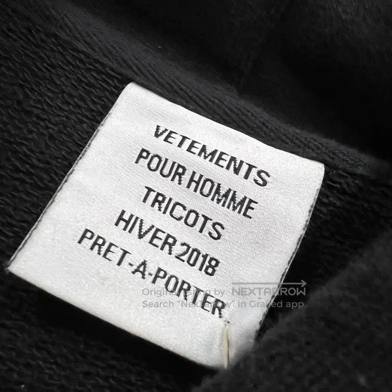 Vetements VETEMENTS Black Letter印花Hoodie Size US XS / EU 42 / 0 - 3 Thumbnail