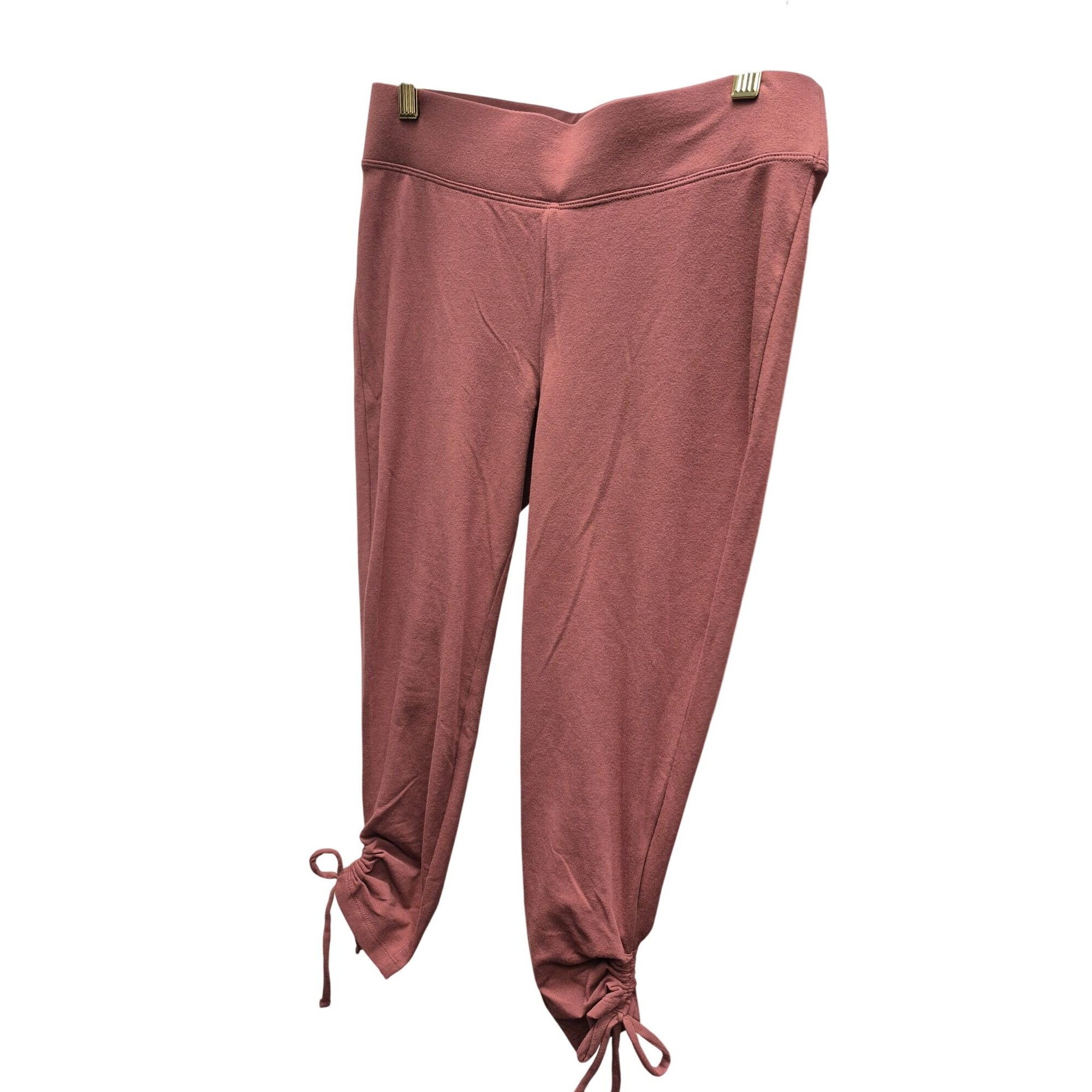 Sonoma Sonoma Burgundy Cinched Leggings Petite Medium Size ONE SIZE - 2 Thumbnail