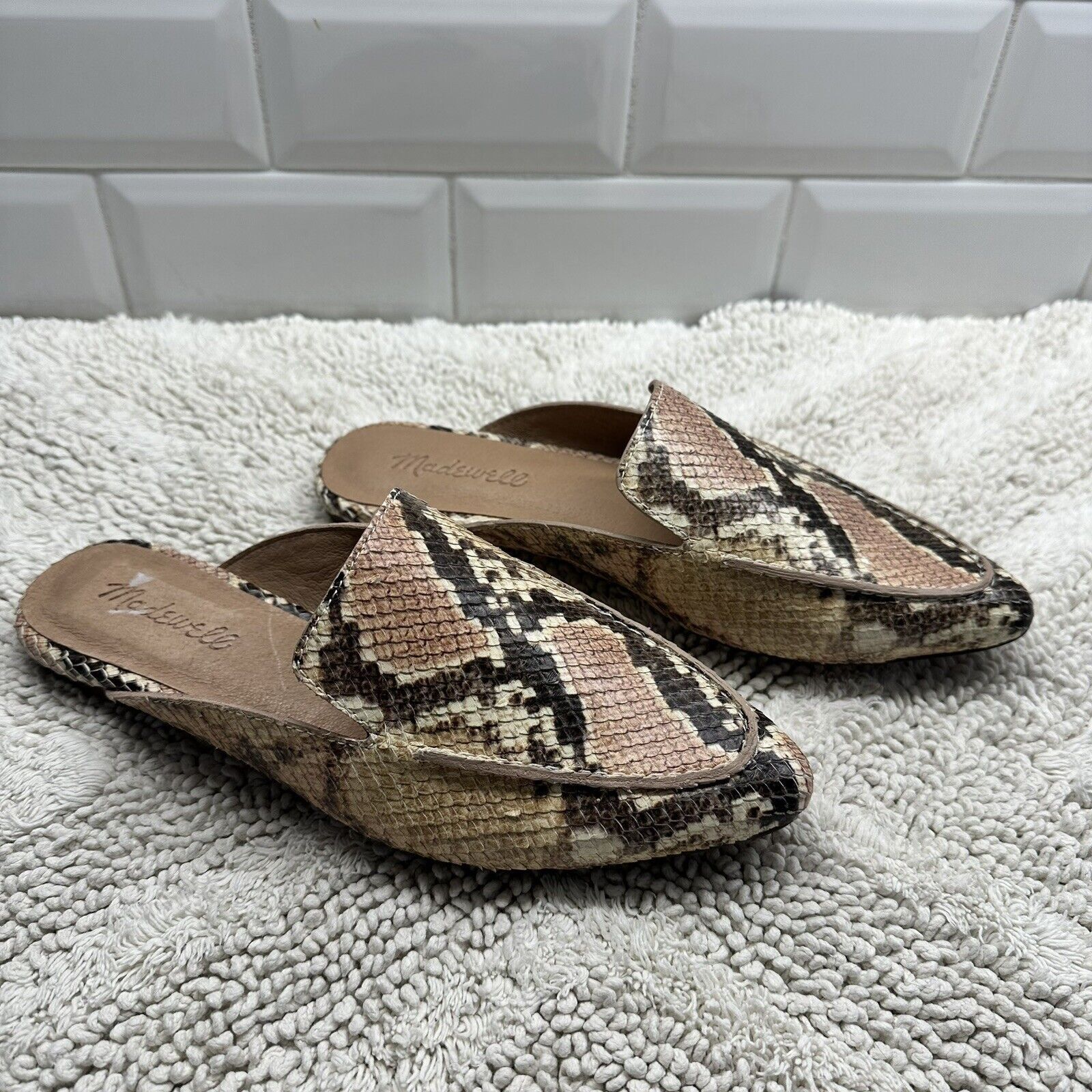 Madewell Madewell Frances Skimmer Mule Snake Embossed Leather US 6.5 Size US 6.5 / IT 36.5 - 7 Thumbnail