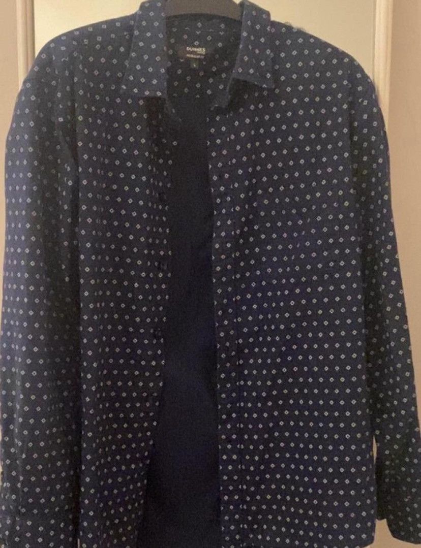 Dunnes Navy blue dotted dunes shirt Size US M / EU 48-50 / 2 - 3 Thumbnail