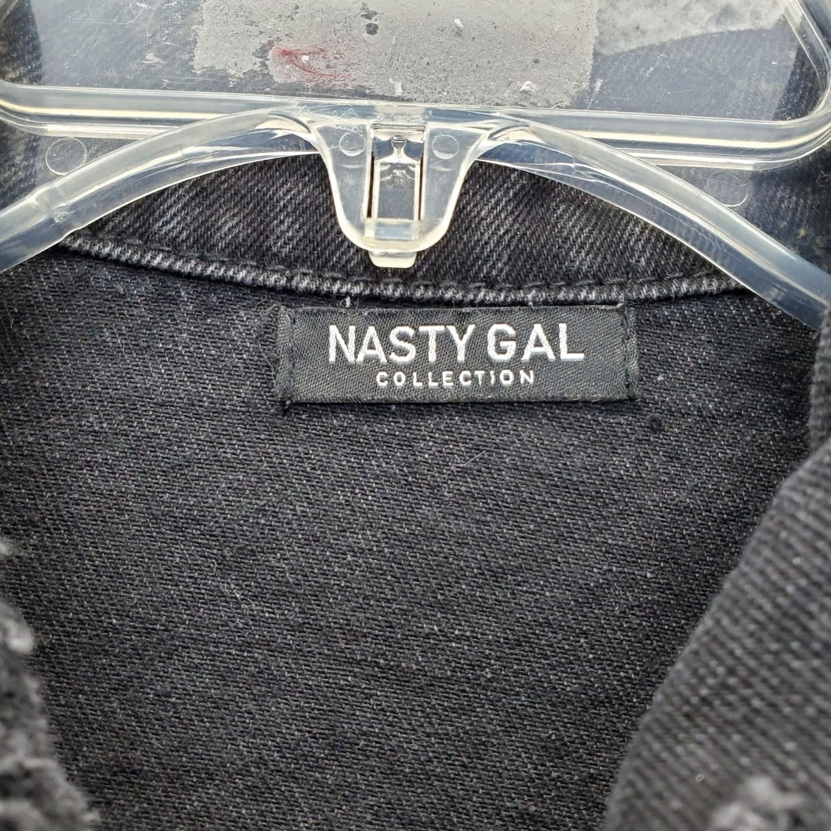 Nasty Gal Nasty Gal Grunge Distressed Shirt Shacket Womens S Black Denim Front Snap Shirt Shacket Size S Womens Size S / US 4 / IT 40 - 5 Thumbnail