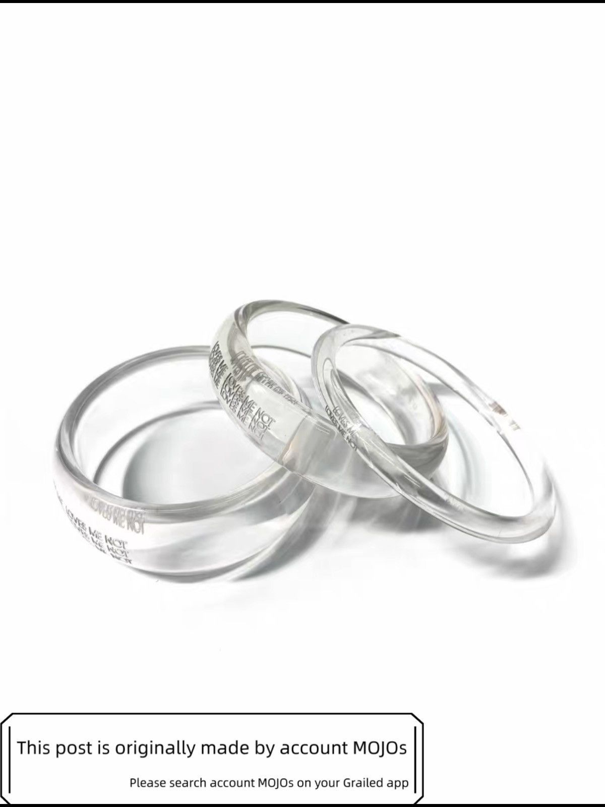 Dior Dior Home 07SS Acrylic Lucency Bracelet mojos1736 Size ONE SIZE - 2 Thumbnail