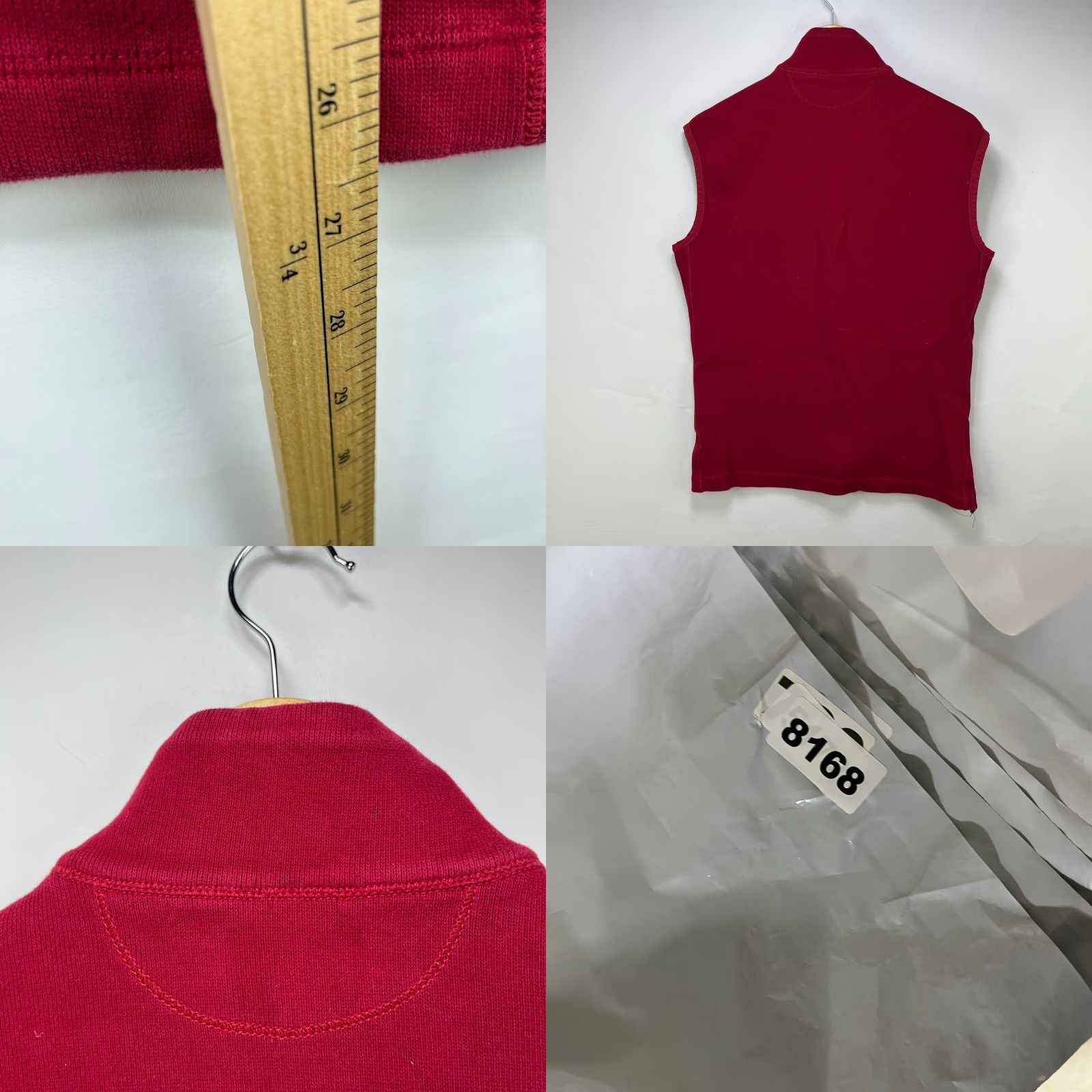 Ralph Lauren VINTAGE Polo Ralph Lauren Pony Vest Zip Up Shirt M Red Mens Sweater Size US M / EU 48-50 / 2 - 8 Thumbnail