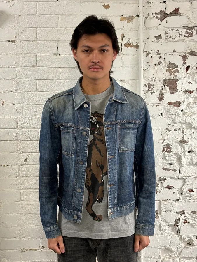 Prada AW2004 Prada Light Blue Denim Cargo Pocket Jacket Size US M / EU 48-50 / 2 - 2 Thumbnail