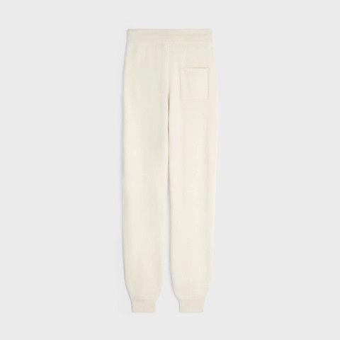 Celine o1w1db10125 2A41Z402P Track Pant in Off White Size 25" / US 0 / IT 36 - 2 Thumbnail
