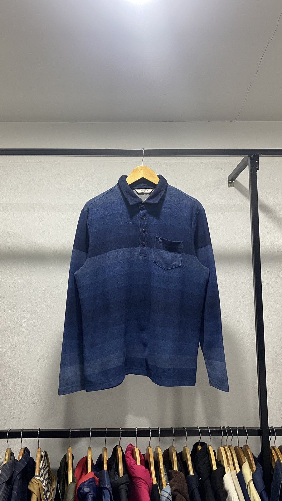 Designer × Japanese Brand Arnold Palmer Stripes Polo Rugby Size US L / EU 52-54 / 3 - 2 Thumbnail