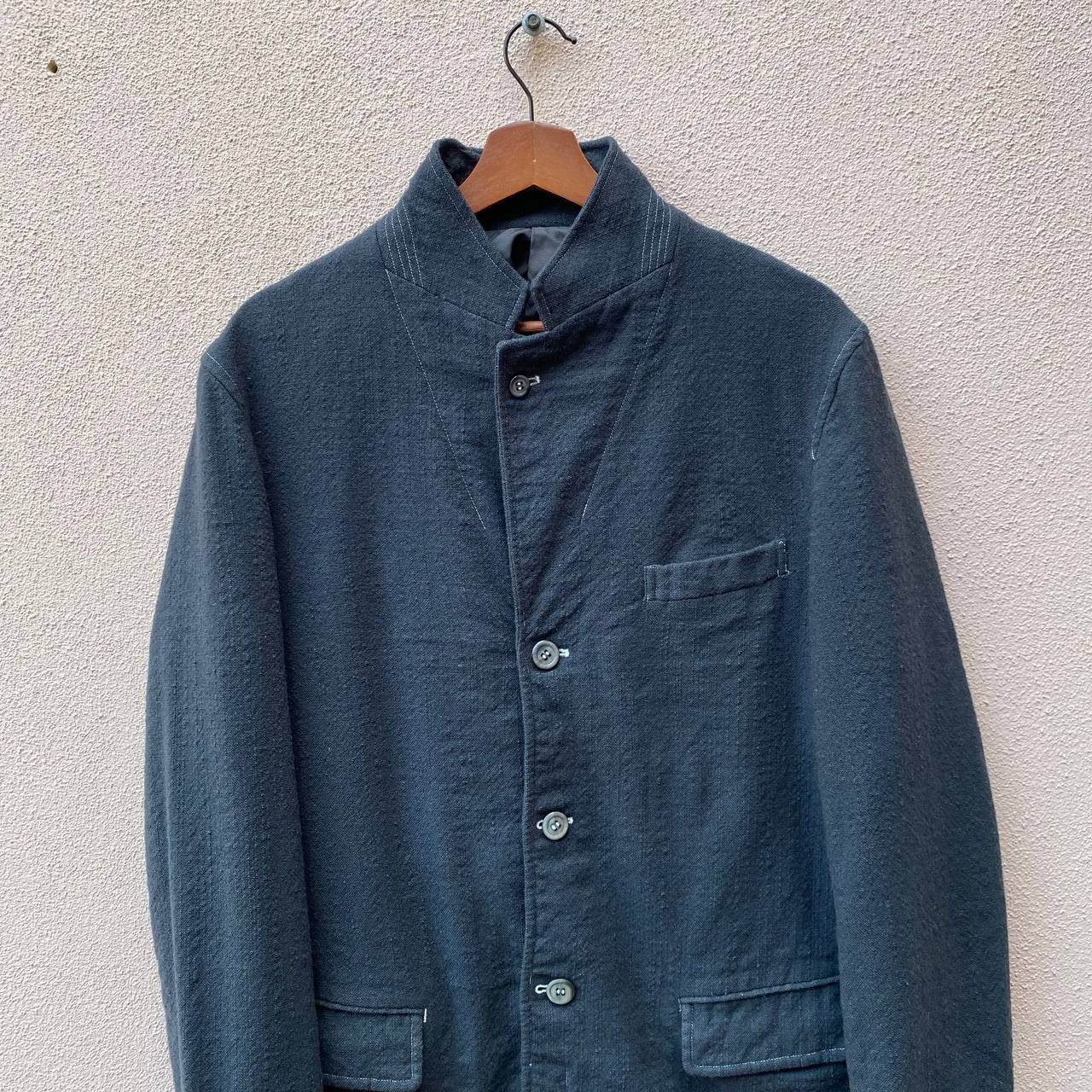 Comme des Garcons Homme AD2001 COMME DES GARCON MINIMALIST WOOL JACKET Size US S / EU 44-46 / 1 - 2 Thumbnail
