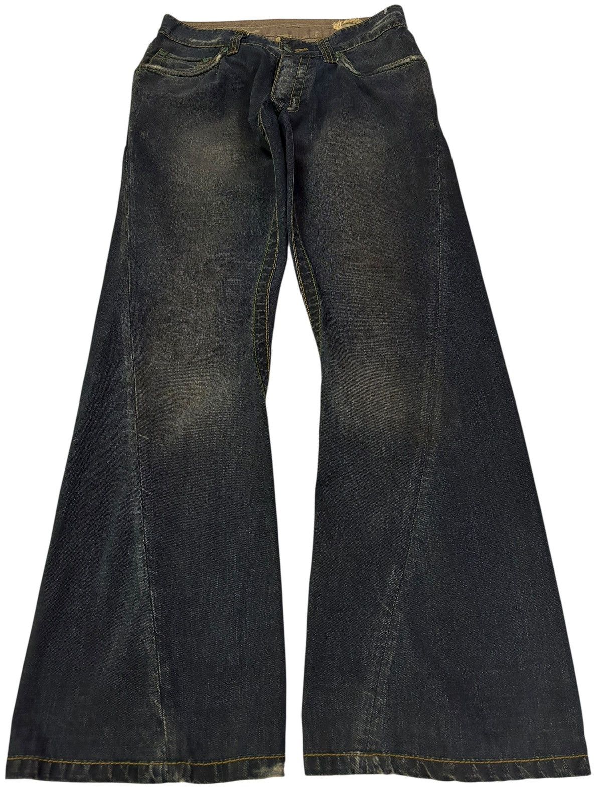 Other Vtg Y2k Stitch’s Nebraska Flared Jeans Size US 31 - 1 Thumbnail