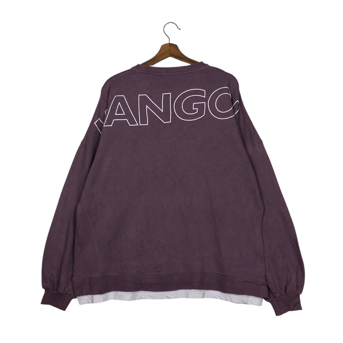 Japanese Brand 📌Vintage Sweatshirt Kangol Big Logo Spell Out Back Hit Size US L / EU 52-54 / 3 - 9 Thumbnail